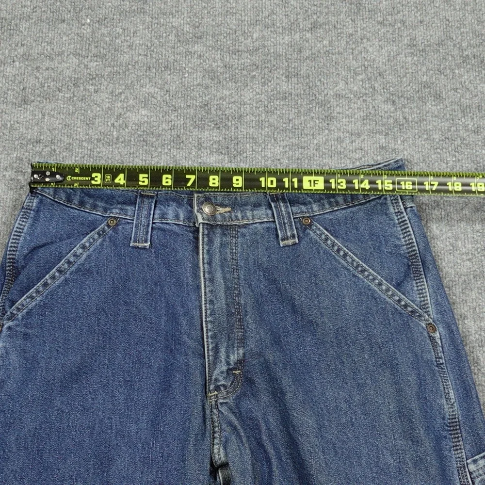 Wrangler Jeans Mens 32x32 Blue Straight‎ Relaxed Lined Insulated Denim Pockets